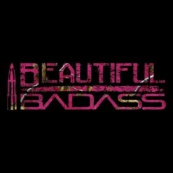 Women's Realtree Xtra® - Beautiful Badass T-Shirt - Black -Fashion Trend Clothing Store GS4940 RealtreeXtra BeautifulBadass STANDARD WEB READY frontArt min