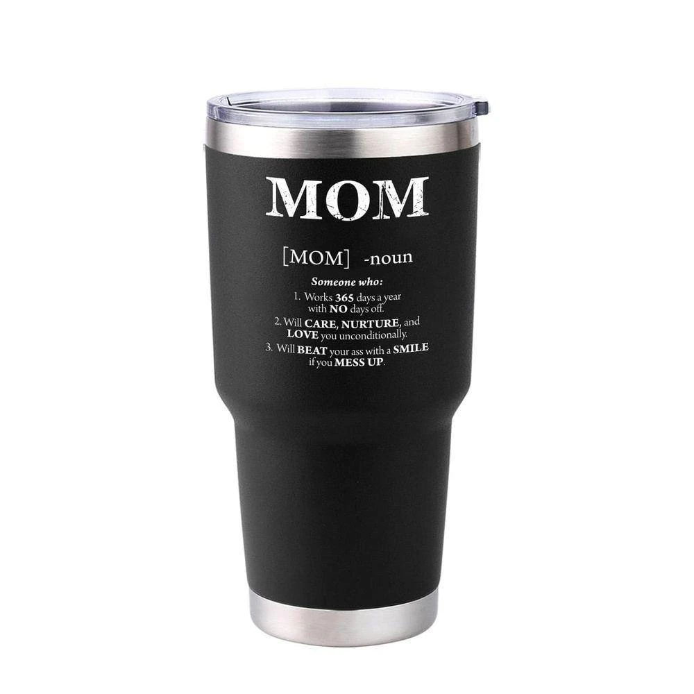 Accessories Mom Defined 30oz Tumbler - Black 3 Accessories Mom Defined 30oz Tumbler - Black