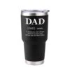 Accessories Dad Defined 30oz Tumbler - Black -Fashion Trend Clothing Store GS4955 DadDefined Black30ozTumblerFRONT min
