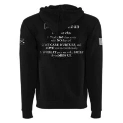 Women's Mom Defined Full-Zip Hoodie - Black 17 Women's Mom Defined Full-Zip Hoodie - Black -Fashion Trend Clothing Store GS4969 MomDefinedFull ZipHoodie STANDARD WEB READY back