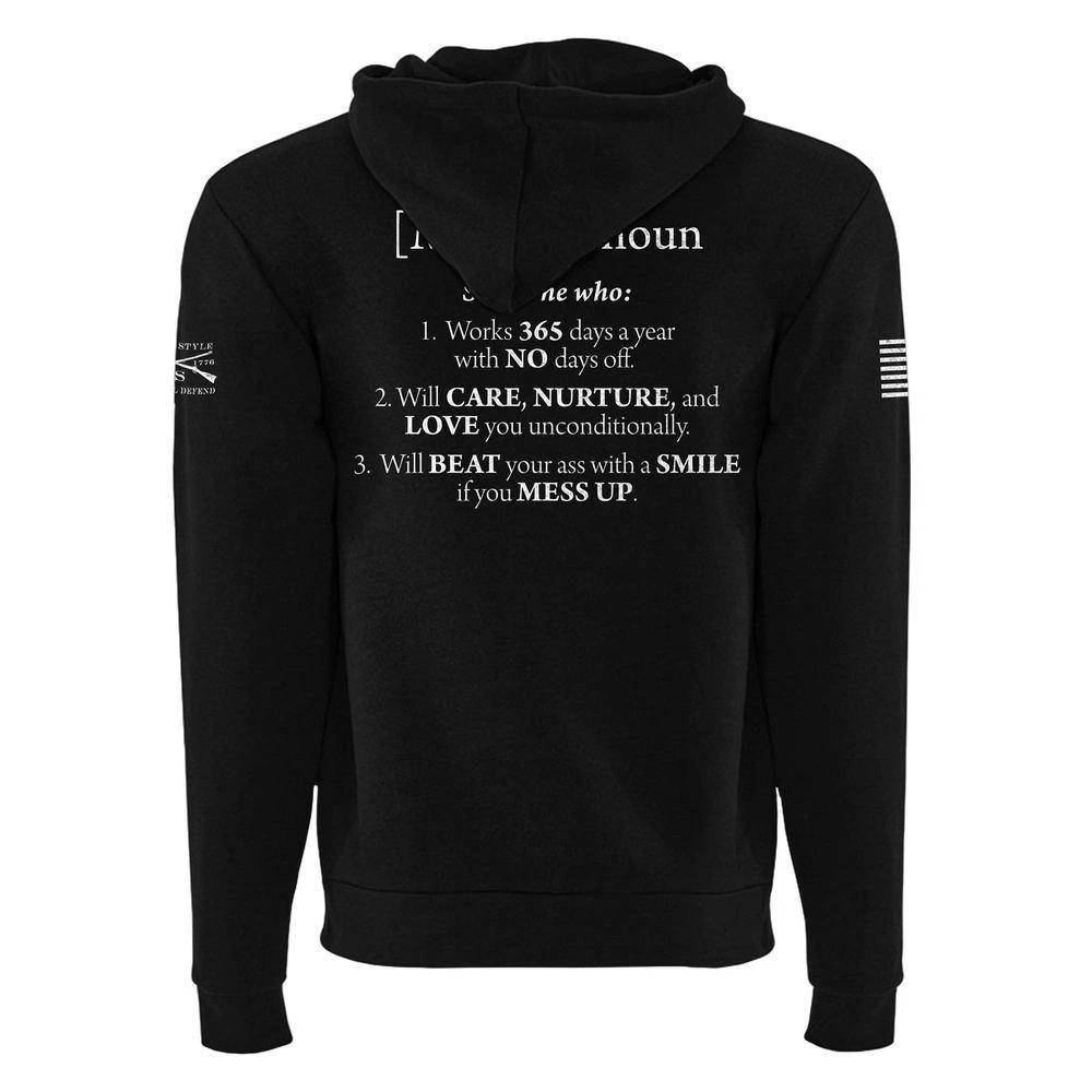 Women's Mom Defined Full-Zip Hoodie - Black 10 Women's Mom Defined Full-Zip Hoodie - Black - Image 8