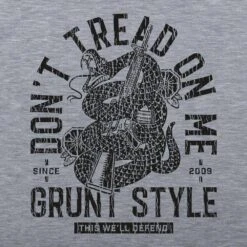 Don't Tread On Me 2A T-Shirt - Dark Heather Gray -Fashion Trend Clothing Store GS4996 Don tTreadOn STANDARD WEB READY 2021bkartonly min