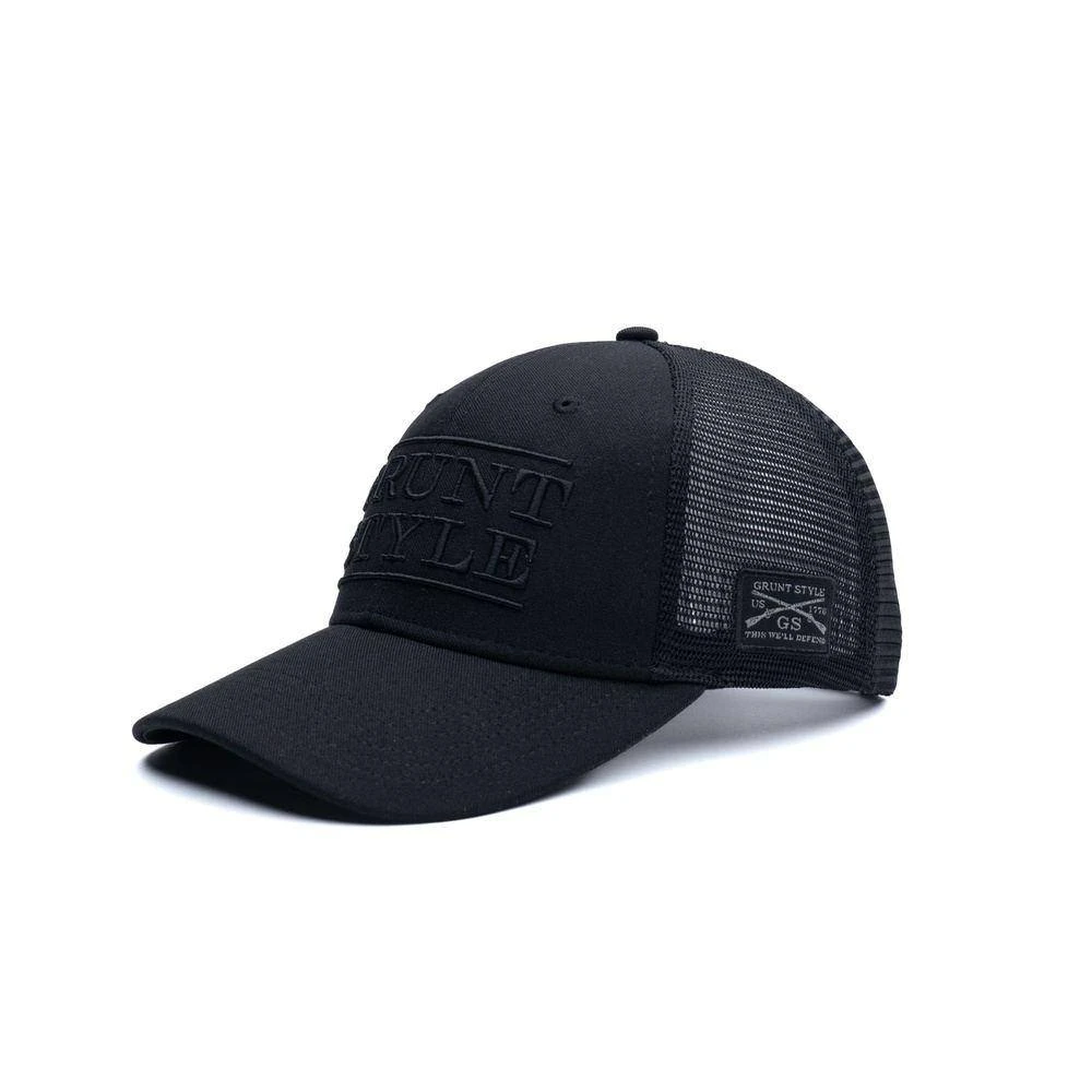 Accessories Grunt Style Stacked Logo - Black Hat 3 Accessories Grunt Style Stacked Logo - Black Hat