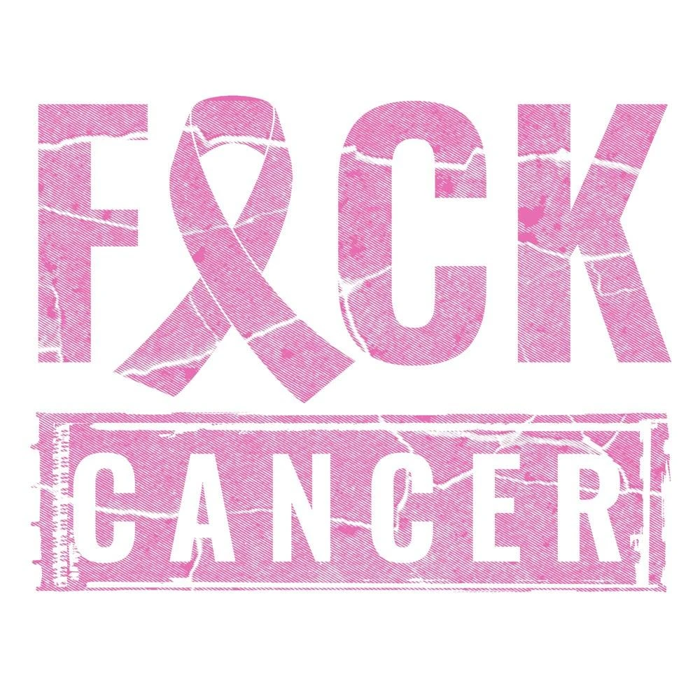 Women's F*ck Cancer Cropped Hoodie - White 5 Women's F*ck Cancer Cropped Hoodie - White - Image 3