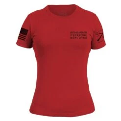 Women's R.E.D. All Forces T-Shirt - Red -Fashion Trend Clothing Store GS5111 Women sR.E.D.AllForces Red STANDARD WEB READY 2021ft min