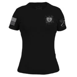Women's Heart And Soul Of A Warrior T-Shirt - Black -Fashion Trend Clothing Store GS5119 HeartandSoulofaWarrior Black STANDARD WEB READYFront