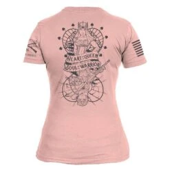Women's Heart And Soul Of A Warrior T-Shirt - Desert Pink -Fashion Trend Clothing Store GS5172 HeartandSoulofaWarrior DesertPink STANDARD WEB READY back min