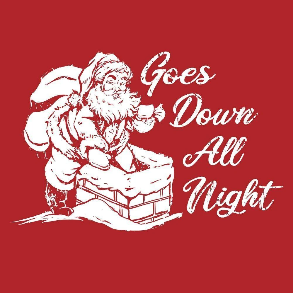 Goes Down All Night Tee - Red 6 Goes Down All Night Tee - Red - Image 4
