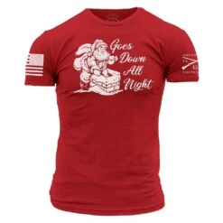 Goes Down All Night Tee - Red
