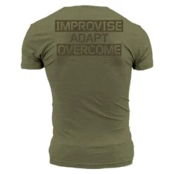 Improvise Adapt Overcome T-Shirt - Military Green -Fashion Trend Clothing Store GS5248 ImproviseAdaptOvercomeTrainingTee STANDARD WEB READY BACK