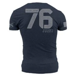 '76 T-Shirt - Midnight Navy -Fashion Trend Clothing Store GS5249 GruntStyle 76TrainingTee STANDARD WEB READY BACK