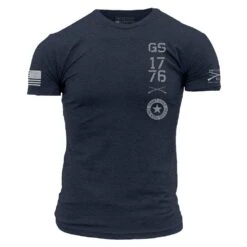 '76 T-Shirt - Midnight Navy -Fashion Trend Clothing Store GS5249 GruntStyle 76TrainingTee STANDARD WEB READY FRONT