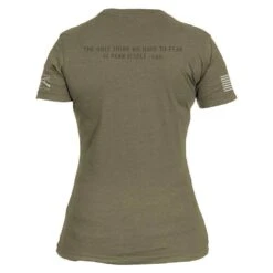Women's Fear Less Training T-Shirt- Military Green -Fashion Trend Clothing Store GS5252 Women sFearLessTrainingTee STANDARD WEB READY BACK