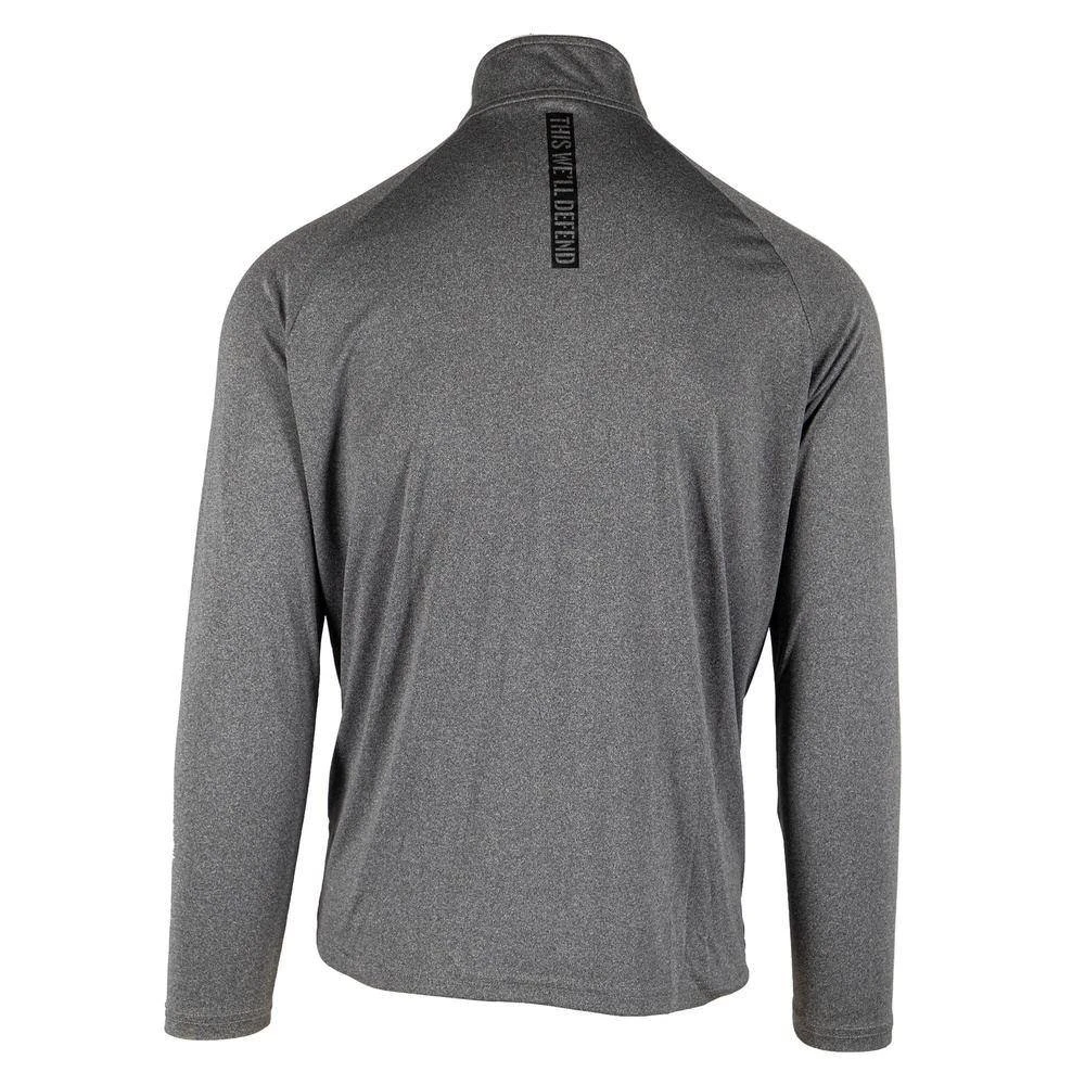 Men's 1/4 Zip - Heather Gray 6 Men's 1/4 Zip - Heather Gray - Image 4