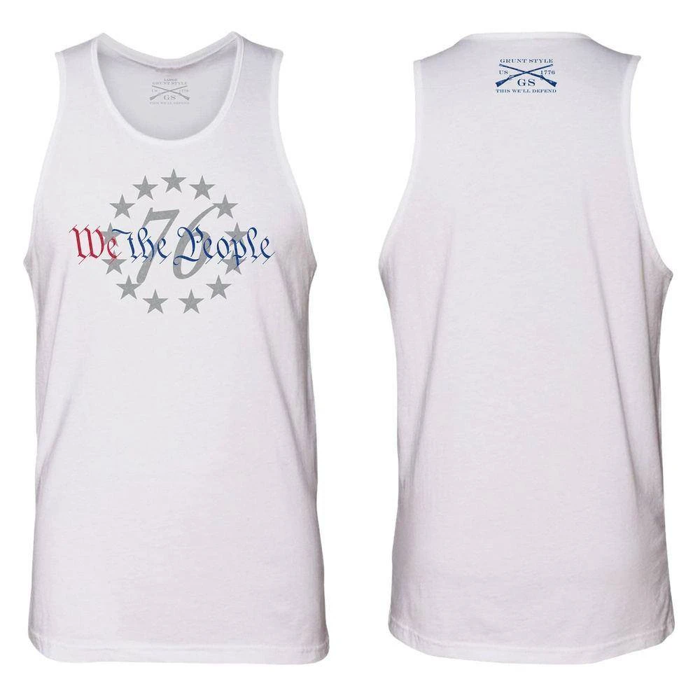 Men's 76 We The People Tank - White 3 Men's 76 We The People Tank - White