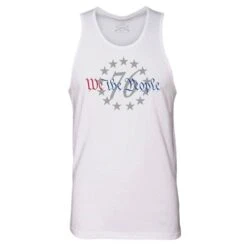 Men's 76 We The People Tank - White 12 Men's 76 We The People Tank - White -Fashion Trend Clothing Store GS5331 76WeThePeopleMen sTank White STANDARD WEB READY front min