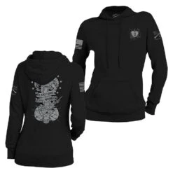 Women's Heart And Soul Of A Warrior Hoodie - Black -Fashion Trend Clothing Store GS5379 Women sHeartandSoulofaWarriorHoodie Black STANDARD WEB READY both