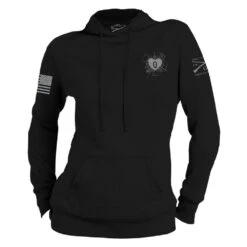 Women's Heart And Soul Of A Warrior Hoodie - Black -Fashion Trend Clothing Store GS5379 Women sHeartandSoulofaWarriorHoodie Black STANDARD WEB READY front