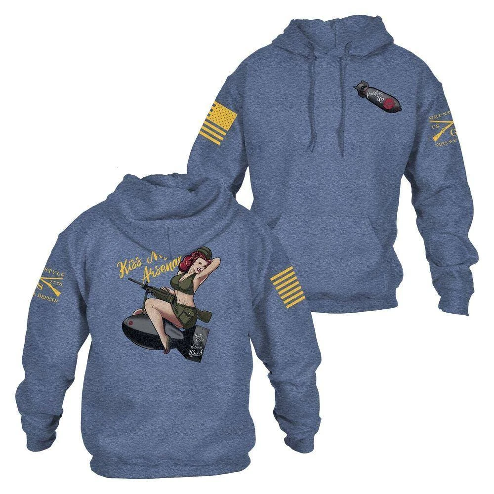 Kiss My Arsenal Hoodie - Indigo 3 Kiss My Arsenal Hoodie - Indigo