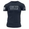 Grunt Style Stacked Logo T-Shirt - Navy