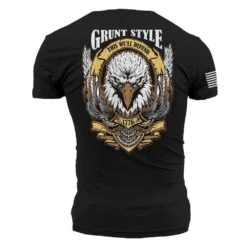 Easy Rider Eagle T-Shirt - Black -Fashion Trend Clothing Store GS5406 GruntStyleEasyRiderEagle STANDARD WEB READY 2022bk