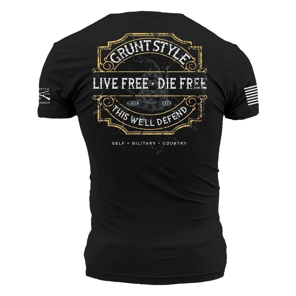 Live Free, Die Free T-Shirt - Black 6 Live Free, Die Free T-Shirt - Black - Image 4