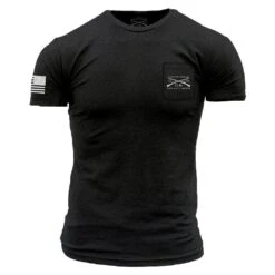 One Generation Away Pocket T-Shirt - Black Heather -Fashion Trend Clothing Store GS5417 OneGenerationAwayBlackHeatherPocketTee STANDARD WEB READY Front