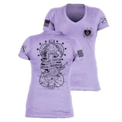 Women's Heart And Soul Of A Warrior V-Neck - Lavender -Fashion Trend Clothing Store GS5422 HeartandSoulofaWarriorV Neck Lavender STANDARD WEB READYStack
