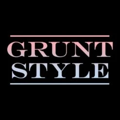 Women's Grunt Style Stacked Logo Ombre T-Shirt - Black -Fashion Trend Clothing Store GS5424 Women sGruntStyleStackedLogoOmbre Black STANDARD WEB READY 2022FRONTART