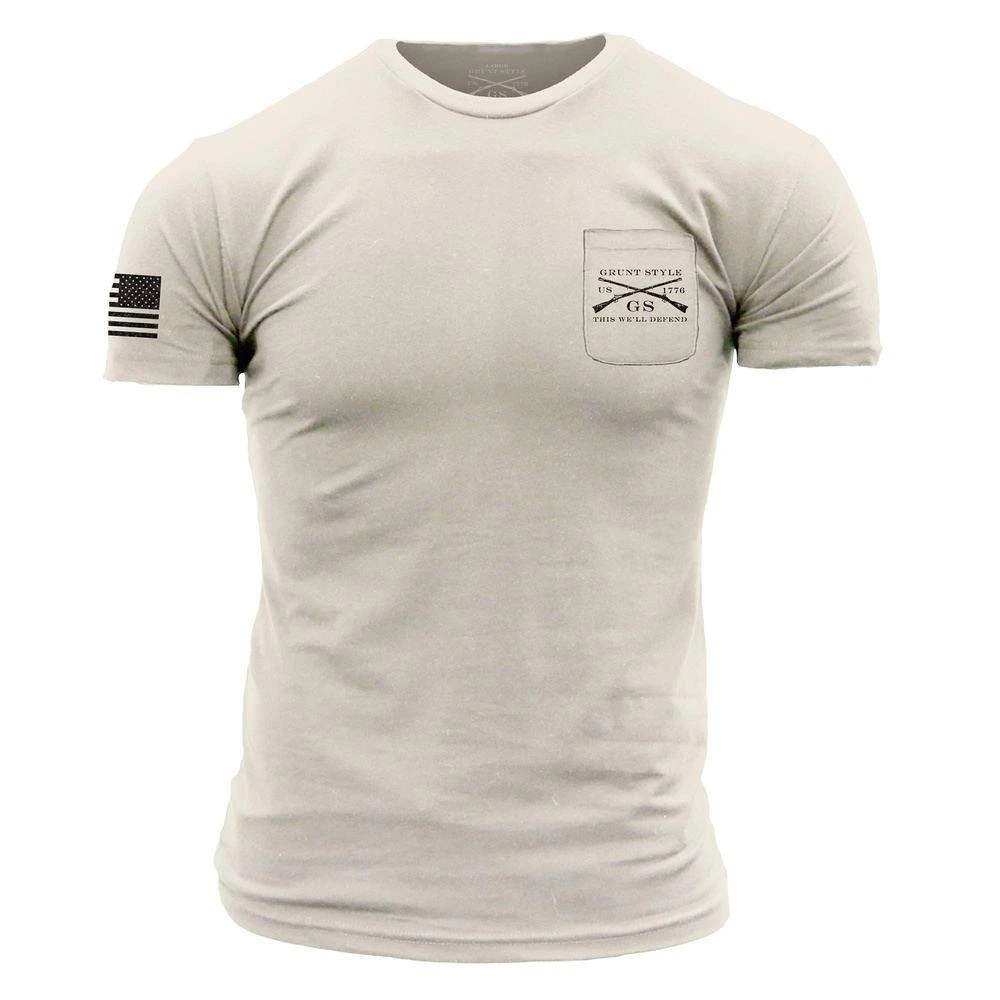 Basic Pocket T-Shirt - Sand 4 Basic Pocket T-Shirt - Sand - Image 2