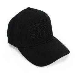 Accessories Stacked Logo Stretch Fit Hat - Blackout -Fashion Trend Clothing Store GS5460 GruntStyleStackedLogoStretchFitHat Blackout 05062018 0002