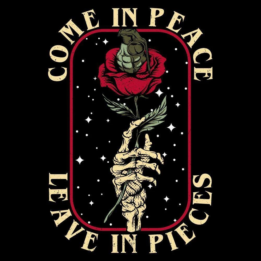 Women's Death Rose T-Shirt - Black 8 Women's Death Rose T-Shirt - Black - Image 6