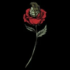 Women's Death Rose T-Shirt - Black 17 Women's Death Rose T-Shirt - Black -Fashion Trend Clothing Store GS5470 Women sDeathRose FLB