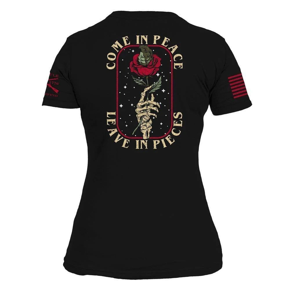 Women's Death Rose T-Shirt - Black 7 Women's Death Rose T-Shirt - Black - Image 5