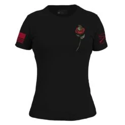 Women's Death Rose T-Shirt - Black 16 Women's Death Rose T-Shirt - Black -Fashion Trend Clothing Store GS5470 Women sDeathRose STANDARD WEB READY Front