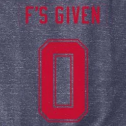 Zero F's Given Terry Crew Sweatshirt - Navy Heather -Fashion Trend Clothing Store GS5475 ZeroF sGivenTerryCrewSweatshirt NavyHeather STANDARD WEB READY BackArt