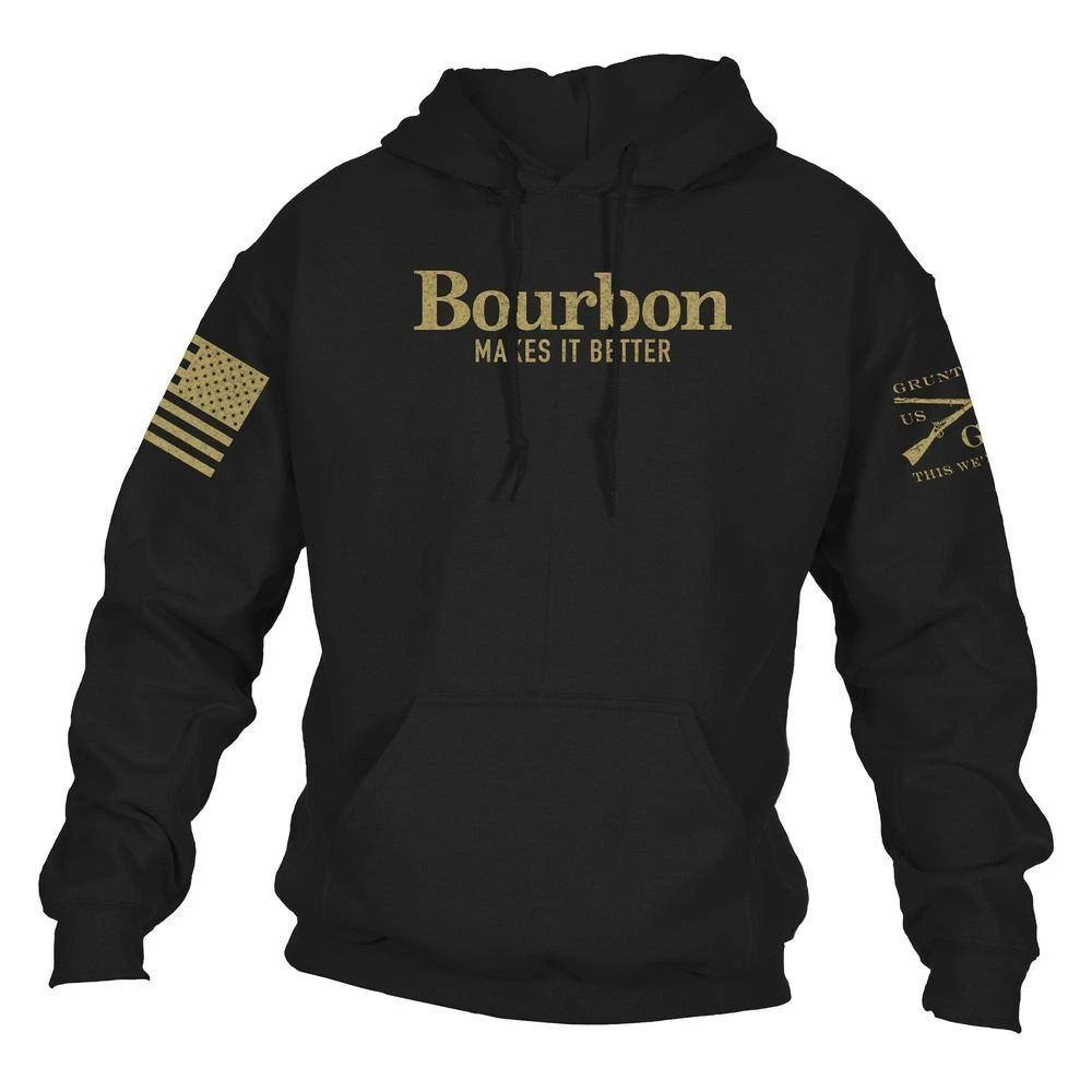 Bourbon Makes It Better Hoodie - Black 3 Bourbon Makes It Better Hoodie - Black
