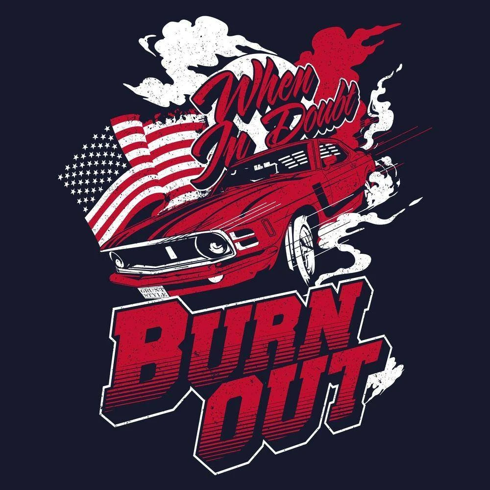 Burn Out T-Shirt- Navy 7 Burn Out T-Shirt- Navy - Image 5