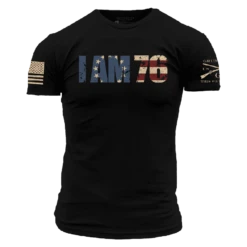 I AM 76 T-Shirt - Black