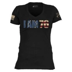 Women's I AM 76 V-Neck - Black -Fashion Trend Clothing Store GS5600 I AM 76 Women s V Neck Black WEB READY