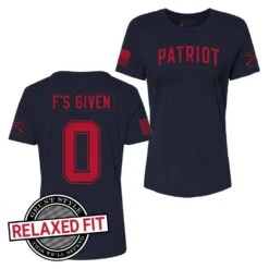 Women's Zero F's Given Relaxed Fit T-Shirt - Midnight Navy