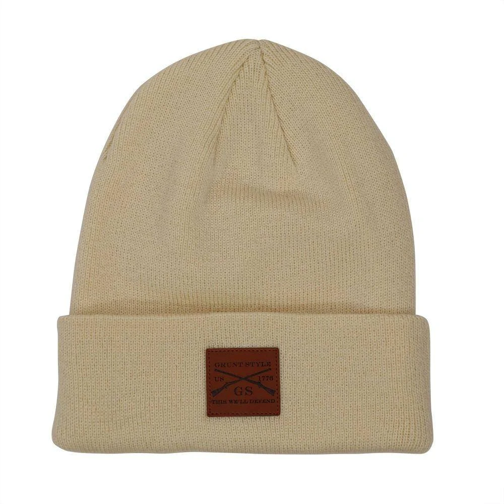 Accessories Cuffed Beanie - Natural 4 Accessories Cuffed Beanie - Natural - Image 2