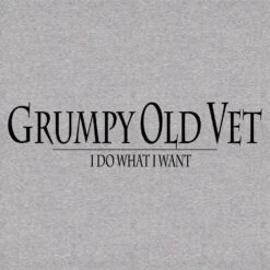 Grumpy Old Vet Hoodie - Sport Grey -Fashion Trend Clothing Store GS5724 GrumpyOldVetMen sHoodie SportGrey WEB READY frontART