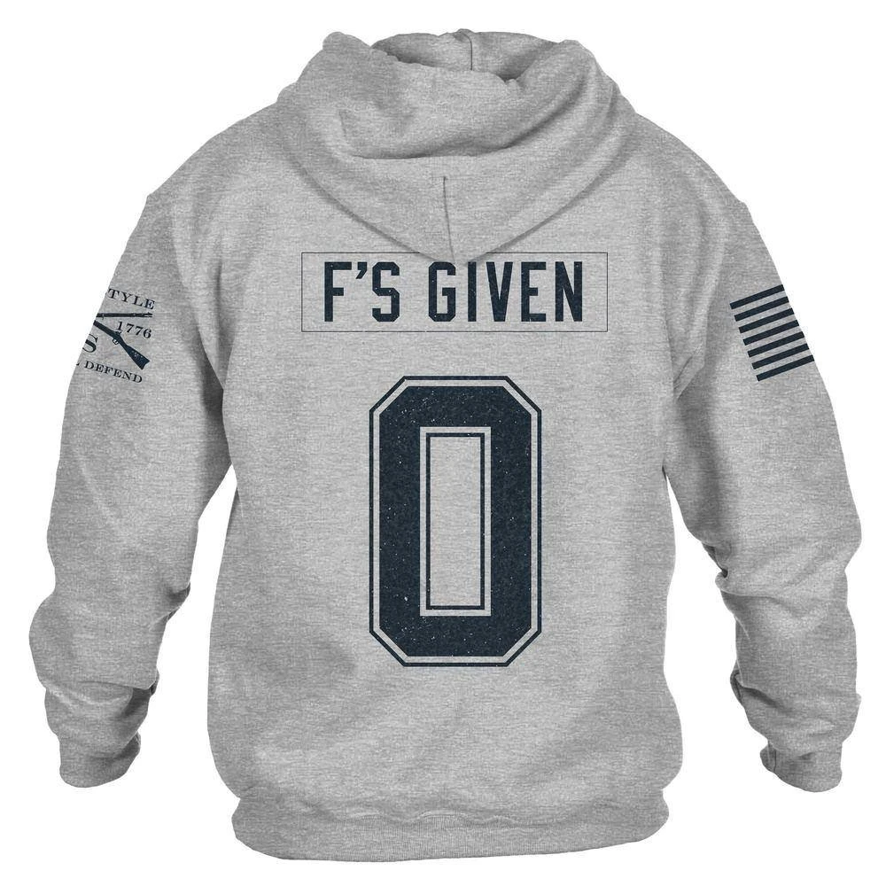Zero F's Given Hoodie - Sport Grey 9 Zero F's Given Hoodie - Sport Grey - Image 7