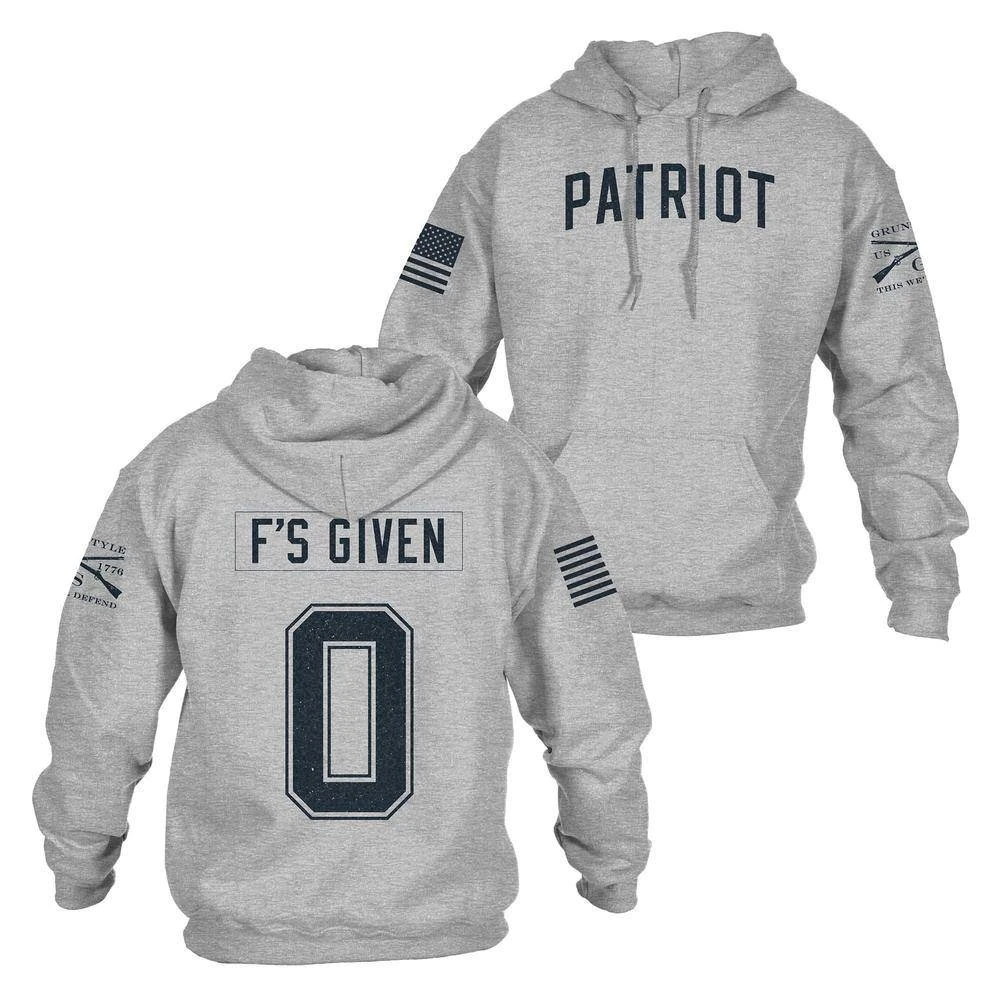 Zero F's Given Hoodie - Sport Grey 3 Zero F's Given Hoodie - Sport Grey