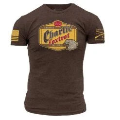 Charlie Foxtrot Brewing T-Shirt - Heather Brown