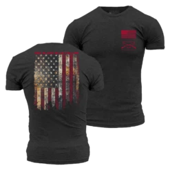 Red Blood Blue Collar™ T-Shirt - Charcoal