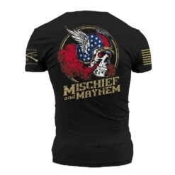 Mischief And Mayhem T-Shirt - Black -Fashion Trend Clothing Store GS5777 Men sMischiefandMayhemTee Black WEB READY 2023bk