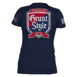 Women's Kick Ass Brewing V-Neck - Midnight Navy 23 Women's Kick Ass Brewing V-Neck - Midnight Navy -Fashion Trend Clothing Store GS5779 Women sKickAssBrewingV Neck MidnightNavyWEB READY Back