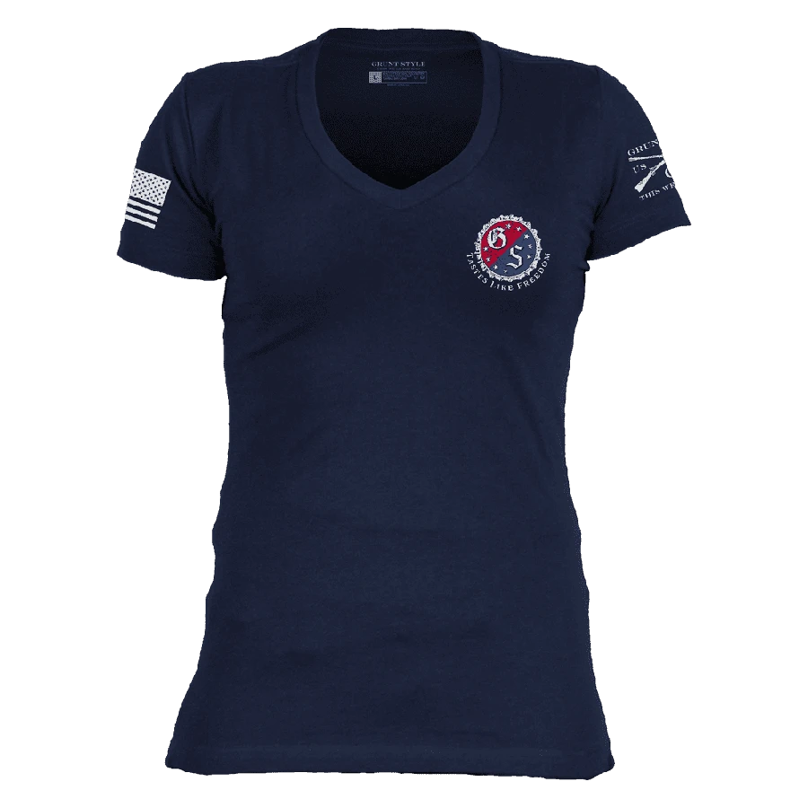 Women's Kick Ass Brewing V-Neck - Midnight Navy 12 Women's Kick Ass Brewing V-Neck - Midnight Navy - Image 10